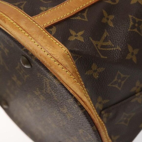 Authentic LOUIS VUITTON Monogram Bucket GM Shoulder Bag M42236 LV - Picture 7 of 16